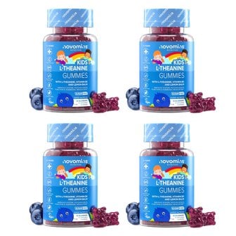  노보민스 영국 어린이 엘테아닌 50mg 무설탕 30블루베리구미 4개
