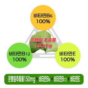 미네징코 100정 은행잎추출물 비타민B6 비타민B12 기억력개선 혈행개선 순환