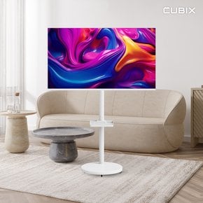 무빙큐빅스 화이트에디션 43인치 FHD 삼탠바이미 퍼스트 셋트 이동식 스마트TV 삼텐바이미