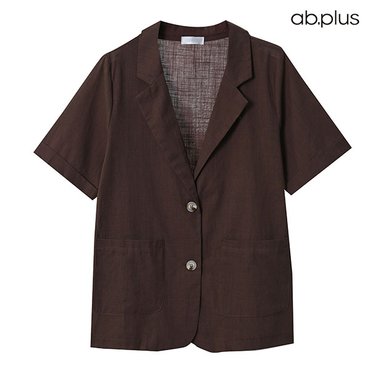 ab.f.z [ab.plus] 코튼 카라 디테일 포켓 반팔 자켓 (LSY2MJ98A)
