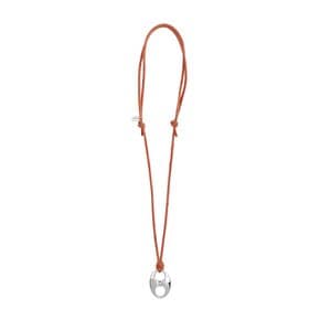 Camel suede pignose necklace