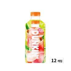 던킨 제로 아이스티 화이트 피치 500ml x 12개