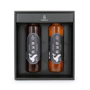 명품5호 대용량 국산 참기름500ml + 생들기름500ml 선물세트(+쇼핑백)