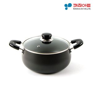 오너클랜 키친아트 쥬노 블랙 경질냄비 양수 20cm 국냄비 찌개