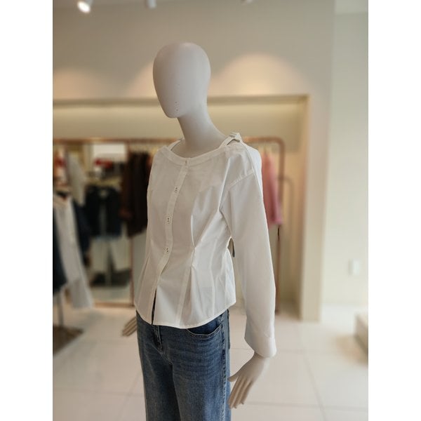 [여주점] 씨씨콜렉트 슬림핏보트넥셔츠 C252msc037