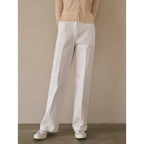 Normal cotton slacks - ivory