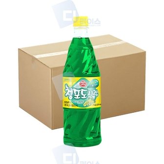  오뚜기시럽 청포도시럽 1kg 15병 슬러시원액 과일향 (WBC906E)