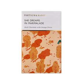 [해외직구] 포트넘앤메이슨 다크 초콜릿 오렌지 피스바 비건 75g Fortnumandmason Dark Chocolate with Orange Pieces Bar Vegan