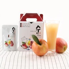 푸드엔헬스 경북 영주 사과즙 애플순 100ml 30포 x 2박스