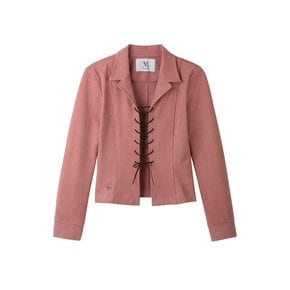 suede jacket (pink)