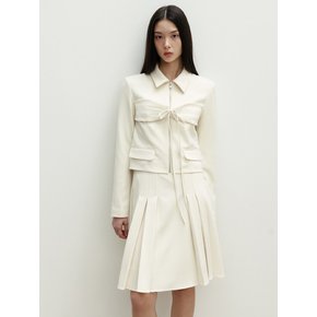 HUGE RIBBON WOOL JACKET_TT4W006IV