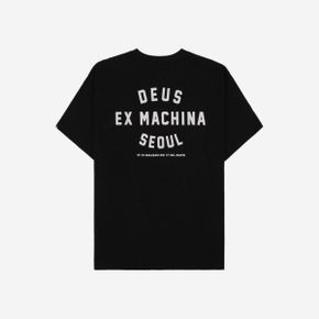 데우스 엑스 마키나 서울 컬리지 티셔츠 블랙 Deus Ex Machina Seoul College T-Shirt Black