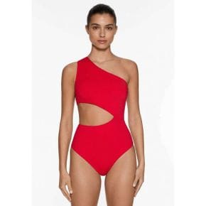 4600005 OYSHO ASYMMETRIC - Swimsuit red