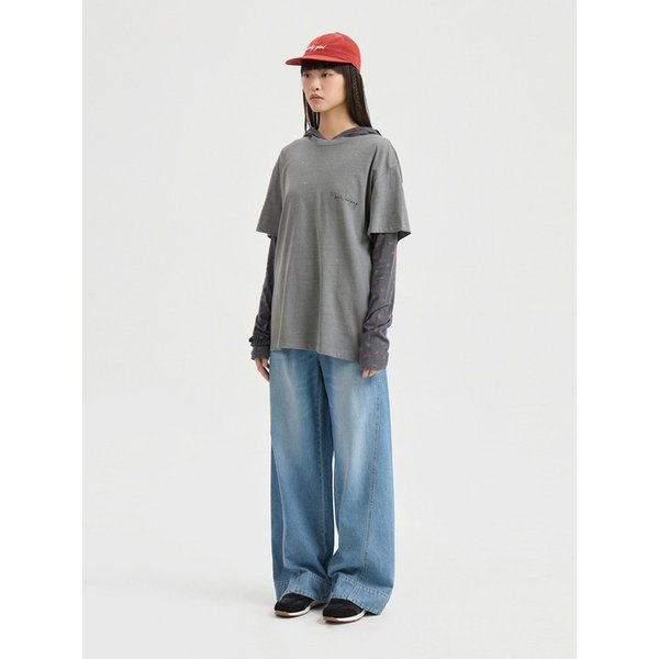 Slim-fit Hood T-shirt LFTAX25455GYD