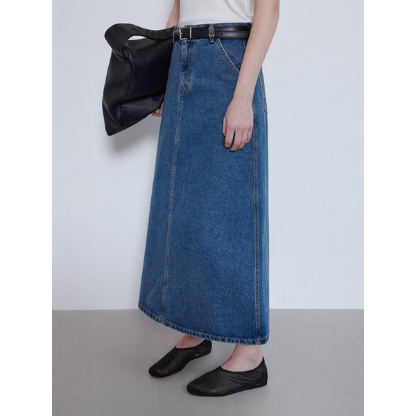 WASHED CASUAL DENIM SKIRT_N6SSK0415