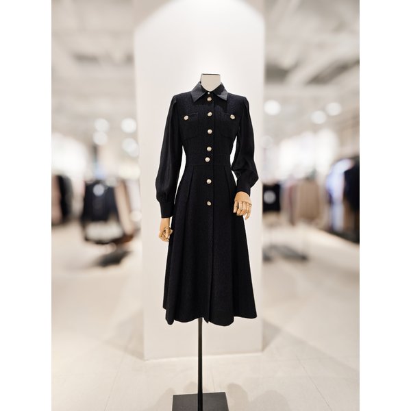 [파주점] [더아이잗컬렉션]오간자 배색 트위드 원피스 CP2A0OP811