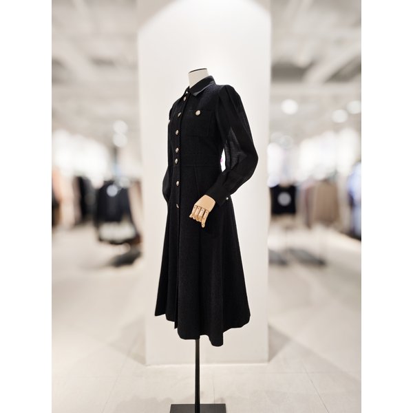 [파주점] [더아이잗컬렉션]오간자 배색 트위드 원피스 CP2A0OP811