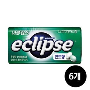 스피아민트향 캔디, 34g, 6개