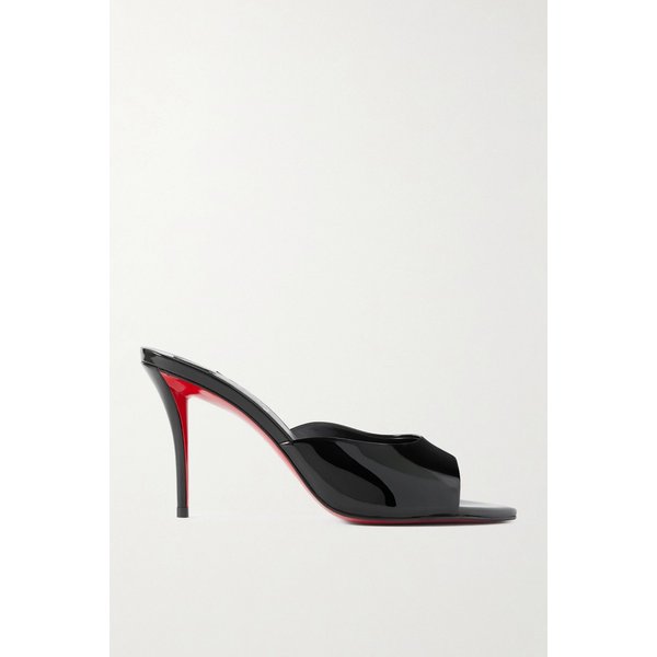 미스 Z 80mm 페이턴트 가죽 뮬 46376663162951137