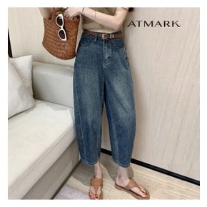 ATMARK (77까지)벌룬워싱크롭데님팬츠_AA43PT050G