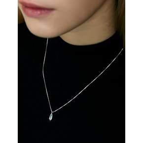 [진주귀걸이 2종 증정] Long teardrop cut necklace