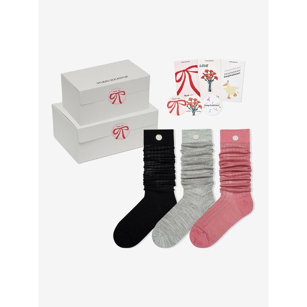 싹스탑 로맨틱 우먼 삭스 3P 세트 기프트 5종