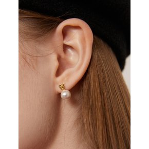 Bumpy Mini Heart Pearl Earring