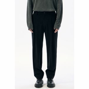 커스텀멜로우 Black Regular Fit Corduroy Setup Pants_CWPAW24851BKX