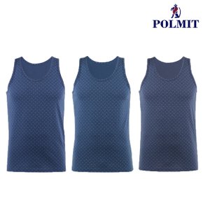 PMR-456_5 국산 순면 니트 남성 빅사이즈 나시 런닝 3장세트