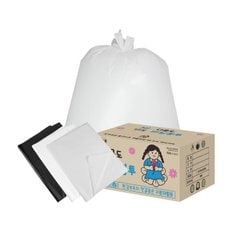 킹스봉 재활용 분리수거 평판 쓰레기봉투 75L Box (500매)