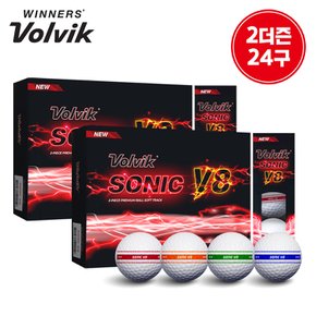 (2더즌 24구) 볼빅 골프공 소닉 V8 소프트 트랙 2피스