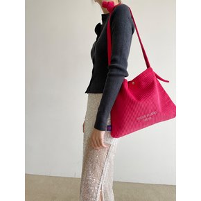 Corduroy Mini Bag Hot Pink