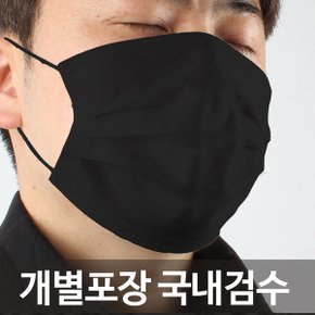 3중필터 일회용마스크 블랙 위생 부직포 덴탈마스크