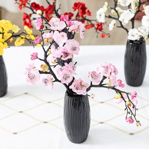 오리엔탈 장수 매화 화병set 29x42cm 인테리어 봄 조화 테이블 장식 행사 소품