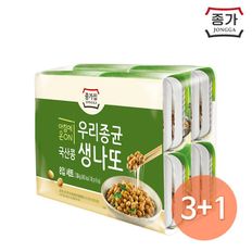 종가집 (3+1)국산콩 생나또48G x8입 3개+(증) 생나또48G x8 1개[30328952]