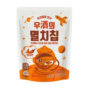 우주의 멸치칩 칠리맛 30g 1팩