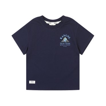 캉골키즈 NYBG 백 라벨 포인트 티셔츠 QB 0406 네이비