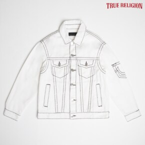 [TRUE RELIGION] 빈티지 데님 자켓 화이트