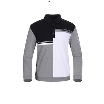 링스 봄 남성 컬러 블록 카라 티셔츠 L11C1TO013