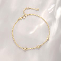 공상FANCIME K18 3 18 천연 다이아몬드 팔찌 여성 옐로우 골드 돌 골드 액세서리 선물 포장