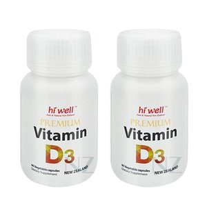  하이웰 프리미엄 비타민 D3 90베지캡슐 2개