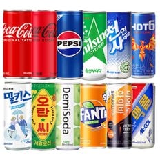  탄산음료 모음 코카콜라 펩시 칠성사이다 환타 밀키스 핫식스 맥콜  외 12종 30캔 선택