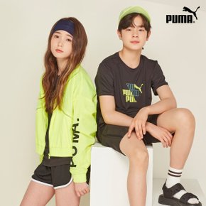 [PUMA] NEW 푸마키즈 주니어 썸머 반팔티셔츠 블랙