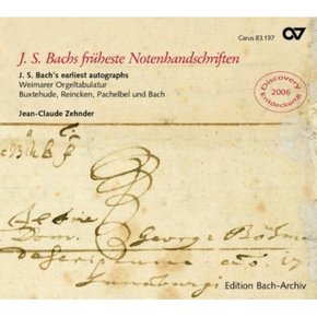 [CD]바흐 - 최초의 자필악보 / Bach - Frubeste Notenhandschriften