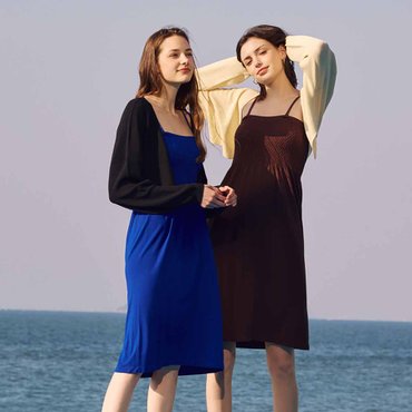 세컨스킨 모달 스마킹 투웨이 튜브드레스 NCWSD5100 NFWSD5300
