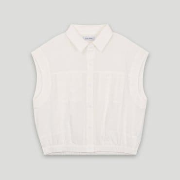 코데즈컴바인 밑단 블루종 포켓 블라우스 (CKB-BL383W5)