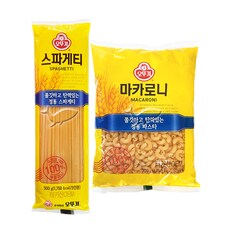 오뚜기 스파게티면 500g/1개+마카로니 500g/1개 총2개