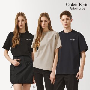 Calvin Klein Perfomance [캘빈클라인 퍼포먼스] 24SS 우븐 피스테 반팔티셔츠 유니 3컬러 택1