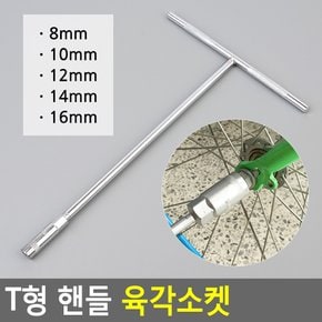 T형 핸들 육각소켓 육각소켓 수공구 자전거공구 복스알 T자형복스알 육각렌치소켓 다이소