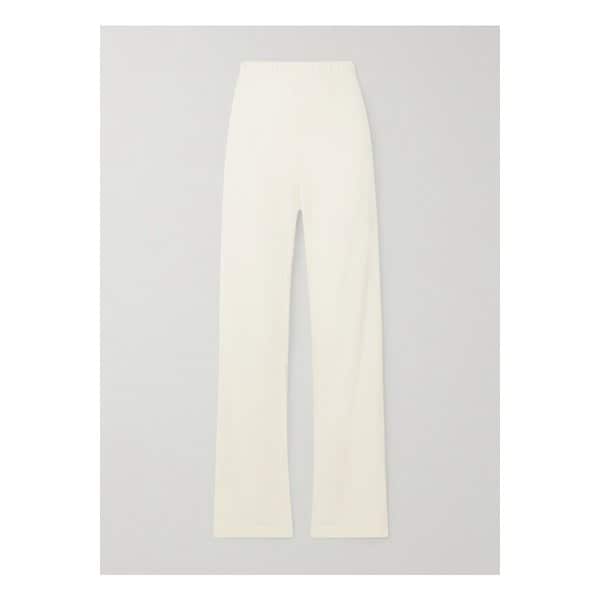 에턴 코튼 모달 혼방 저지 스트레이트 스웨트팬츠 크림 1647597338536413